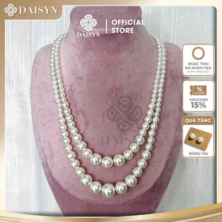 [ DAISYN ] 393 choker ,dây chuyền mang áo dài , vòng cổ mang áo dài, dây chuyền hạt Ngọc 2 sợi dài sang trọng cho nữ