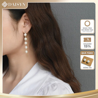[ DAISYN ] N948 Bông tai nữ 5 hạt ngọc trai nhân tạo 8li  xinh xắn cho nữ