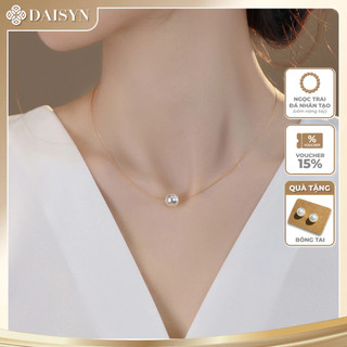 [N1086] Vòng Cổ, Dây Chuyền Ngọc Trai Trắng Dây Mảnh Kiểu Dáng Dài Sang Trọng, Phù Hợp Với Nhiều Dịp - DAISYN