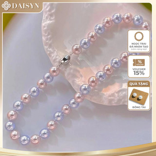 [ DAISYN ] N1028 vòng cổ ngọc trai Tím hồng nhạt baby sang trọng, dây chuyền ngọc trai nhân tạo , chuỗi hạt ngọc