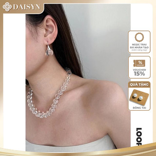 [ DAISYN ] N1005 vòng cổ ngọc trai trong suốt, dây chuyền ngọc trai nhân tạo , chuỗi hạt ngọc trong suốt