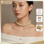 N382 vòng cổ choker , dây chuyền choker hạt Ngọc 12mm kiểu dáng xinh xắn cho nữ