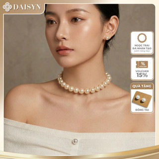 [NgocDaisy] N382 vòng cổ choker , dây chuyền choker hạt Ngọc 12mm kiểu dáng xinh xắn cho nữ
