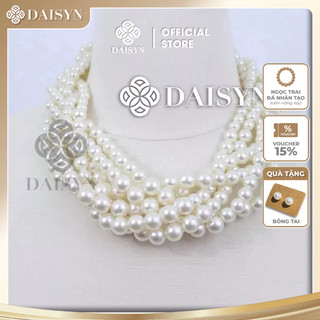[ DAISYN ] N498 choker, dây chuyền cưới, vòng cổ áo cưới , dây chuyền mang áo dài dây chuyền Ngọc hạt trai đan 6 sợi