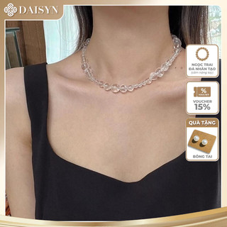 [ DAISYN ] N1006 vòng cổ ngọc trai trong suốt, dây chuyền ngọc trai nhân tạo , chuỗi hạt ngọc trong suốt