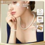 N703 bộ 3 dây chuyền , vòng tay, bông tai, vòng cổ ngọc trai nhân tạo 8 mm sang trọng