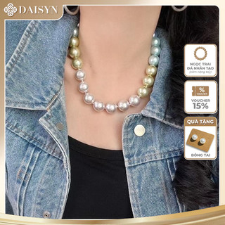[ DAISYN ] N1007 vòng cổ ngọc trai nhiều màu xinh sắn cho nữ, dây chuyền ngọc trai nhân tạo , chuỗi hạt ngọc