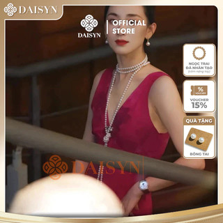 [ DAISYN ] N844 dây chuyền hạt ngọc trai nhân tạo 1 sợi 8li, chuỗi hạt ngọc trai nhân tạo sang trọng