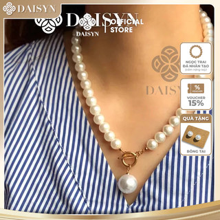 [ DAISYN ] N413 choker vòng cổ hạt Trai, dây chuyền hạt ngọc nhân tạo đá dây chuyền mang áo dài hạt 10mm và 16mm cho nữ