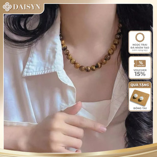 [N1197] Vòng Cổ, Dây Chuyền Đá Mắt Hổ Tự Nhiên Nhiều Size Li Sang Trọng Cho Nữ - DAISYN