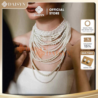 [ DAISVYN ] N855 MILKY WAY hạt ngọc trai nhân tạo , dây chuyền cưới, nhận thiết kế dây chuyền ngọc trai nhân tạo