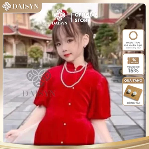 N687 dây chuyền 2 sợi ngọc trai nhân tạo dây chuyền cho trẻ em