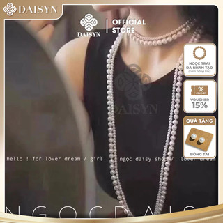 [𝐍𝐠𝐨̣𝐜 Đ𝐚̀𝐢 𝐋𝐨𝐚𝐧] N171 bộ 2 dây chuyền handmade hạt ngọc tròn chập đôi hạt trai Đài Loan cao cấp