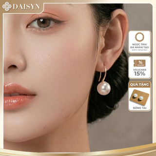 [ DAISYN ] N738 Bông tai nữ ngọc trai nhân tạo chuôi hình móc câu phụ kiện trang sức nhỏ xinh xắn