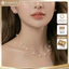 N921 choker Dây chuyền ngọc trai nhân tạo xinh xắn , chuỗi hạt ngọc trai thuỷ tinh phong cách vintage cho nữ