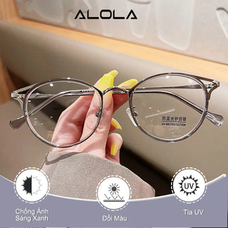 Kính Mát Mắt Mèo Nữ Nam ALOLA Chông Tia UV Ánh Sáng Xanh Đổi Màu Khi Ra Nắng