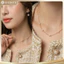 N938 Dây chuyền ngọc trai nhân tạo dây mạ vàng 18k, vòng cổ ngọc trai thuỷ tinh sang trọng cho nữ