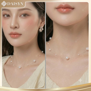 [ DAISYN ] N917 choker Dây chuyền ngọc trai nhân tạo xinh xắn ,  chuỗi hạt ngọc trai thuỷ tinh phong cách vintage cho nữ