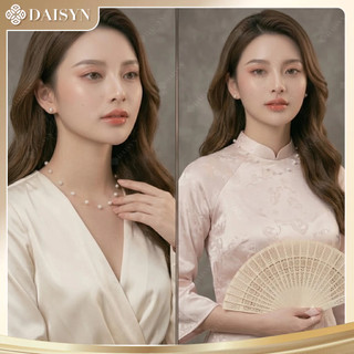 [ DAISYN ] N921 choker Dây chuyền ngọc trai nhân tạo xinh xắn ,  chuỗi hạt ngọc trai thuỷ tinh phong cách vintage cho nữ