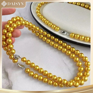 [N1176] Vòng Cổ, Dây Chuyền Ngọc Nhân Tạo Vàng 10li Sang Trọng Cho Nữ Phù Hợp Đi Sự Kiện - DAISYN.