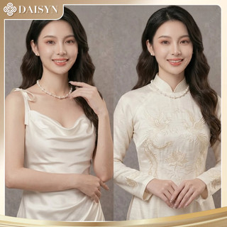 [ DAISYN ] N905 choker Dây chuyền ngọc trai nhân tạo xinh xắn,  chuỗi hạt ngọc trai thuỷ tinh phong cách vintage cho nữ
