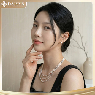 [N1181] Vòng Cổ, Dây Chuyền Ngọc Nhân Tạo Mix Nhiều Màu, Hạt Nhỏ, Móc Khoá Vàng, Sang Trọng Cho Nữ - DAISYN