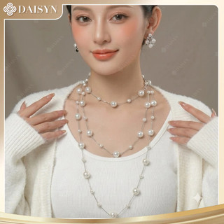 [ DAISYN ] N887 Dây chuyền ngọc trai nhân tạo   ,  chuỗi hạt ngọc trai mang áo dài