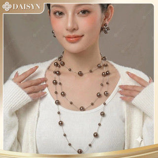 [ DAISYN ] N887 Dây chuyền ngọc trai nhân tạo   ,  chuỗi hạt ngọc trai mang áo dài