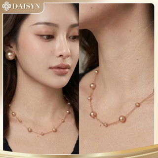 [ DAISYN ] N929 Dây chuyền ngọc trai nhân tạo màu kem ,vòng cổ ngọc trai thuỷ tinh sang trọng cho nữ
