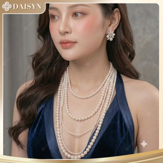 [ DAISYN ] N566 dây chuyền 5 sợi hạt ngọc hạt trai xinh xắn cho nữ