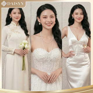 [ DAISYN ] N426 dây chuyền mang áo dài 150cm vòng cổ 2 dây hạt Ngọc 3mm phong cách vintage cho nữ