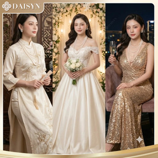 [ DAISYN ] N566 dây chuyền 5 sợi hạt ngọc hạt trai xinh xắn cho nữ