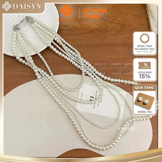 [ DAISYN ] N566 dây chuyền 5 sợi hạt ngọc hạt trai xinh xắn cho nữ
