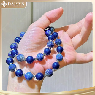 [N1152] Vòng Cổ Dây Chuyền Ngọc, Chuỗi Hạt Ngoc Trai Nhân Tạo Đá Xanh Coban 10li Phối Thiên Thanh - DAISYN.