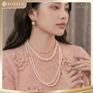 [ DAISYN ] N940 Dây chuyền ngọc trai nhân tạo khoá OT 120cm ,  vòng cổ ngọc trai thuỷ tinh sang trọng cho nữ