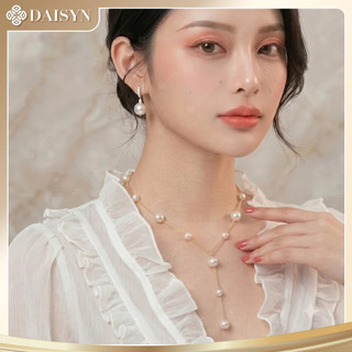 [ DAISYN ] N924 choker Dây chuyền ngọc trai nhân tạo xinh xắn  ,  chuỗi hạt ngọc trai thuỷ tinh phong cách vintage