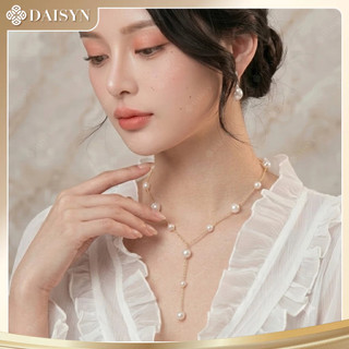 [ DAISYN ] N924 choker Dây chuyền ngọc trai nhân tạo xinh xắn  ,  chuỗi hạt ngọc trai thuỷ tinh phong cách vintage