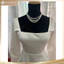 Choker Dây Chuyền Hạt Ngọc Trai Nhân Tạo 3 Sợi, Dây Chuyền Mang Áo Dài - DAISYN