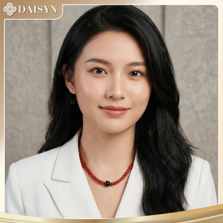 [N1177] Vòng Cổ, Dây Chuyền Ngọc Đá Nhân Tạo Đỏ 4li Mặt Đen 10li Sang Trọng Cho Nữ Phù Hợp Đeo Hằng Ngày - DAISYN