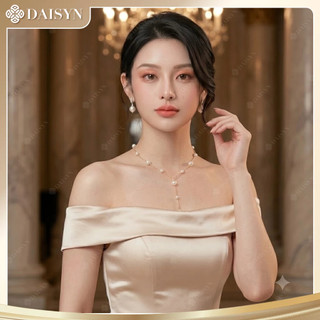 [ DAISYN ] N924 choker Dây chuyền ngọc trai nhân tạo xinh xắn  ,  chuỗi hạt ngọc trai thuỷ tinh phong cách vintage