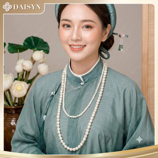 [ DAISYN ] N826 dây chuyền hạt ngọc trai nhân tạo áo dài 2 sợi , chuỗi hạt ngọc trai nhân tạo áo ngũ thân sang trọng