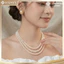 Choker Dây Chuyền Hạt Ngọc Trai Nhân Tạo 3 Sợi, Dây Chuyền Mang Áo Dài - DAISYN