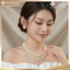 Choker Dây Chuyền Hạt Ngọc Trai Nhân Tạo 3 Sợi, Dây Chuyền Mang Áo Dài - DAISYN