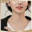 Dây Chuyền Ngọc Trai Nhân Tạo Dây Mạ Vàng 18k, Vòng Cổ Ngọc Trai Sang Trọng Cho Nữ - DAISYN