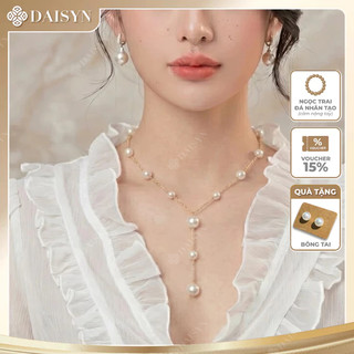 [ DAISYN ] N924 choker Dây chuyền ngọc trai nhân tạo xinh xắn  ,  chuỗi hạt ngọc trai thuỷ tinh phong cách vintage