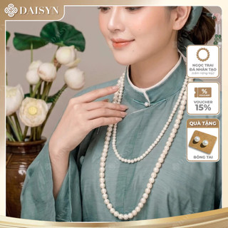 [ DAISYN ] N826 dây chuyền hạt ngọc trai nhân tạo áo dài 2 sợi , chuỗi hạt ngọc trai nhân tạo áo ngũ thân sang trọng