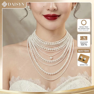 [ DAISYN ] N926  Dây chuyền ngọc nhân tạo cô dâu  ,  vòng cổ ngọc nhân tạo sang trọng cho nữ