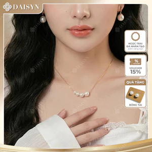 N932 Dây chuyền ngọc trai nhân tạo , vòng cổ ngọc trai thuỷ tinh sang trọng cho nữ
