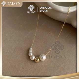 [ DAISYN ] N939 Dây chuyền ngọc trai nhân tạo dây mạ vàng 18k  ,  vòng cổ ngọc trai thuỷ tinh sang trọng cho nữ