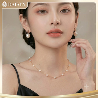 [N925] Choker Dây Chuyền Ngọc Trai Nhân Tạo Xinh Xắn, Chuỗi Hạt Ngọc Trai Thuỷ Tinh Phong Cách Vintage - DAISYN
